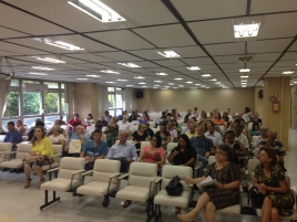 Auditório do Centro Administrativo recebeu diversos participantes para a plenária - Foto: Aline Vargas