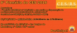 8ª Plenária do CES - 2016
