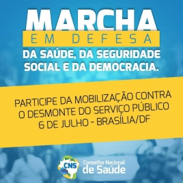 2ª marcha em defesa da saúde e da democracia