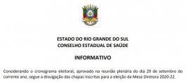 Informativo CES/RS