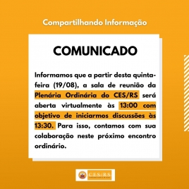 Assessoria de Comunicação do CES/RS