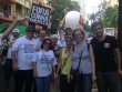 Célia Chaves com Ronald Ferreira e integrantes da diretoria do Sindicato dos Farmacêuticos do RS