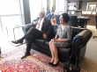 Presidente da OAB, Ricardo Breier, e Batriz Peruffo, da Comissão da Mulher