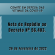 Nota de Repúdio ao  Decreto Nº 56.403.
